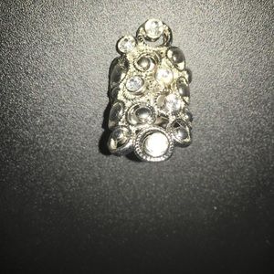 Bling silver ring. Size 7